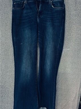7 For All Mankind Women's Dark Blue Boot Cut Jeans